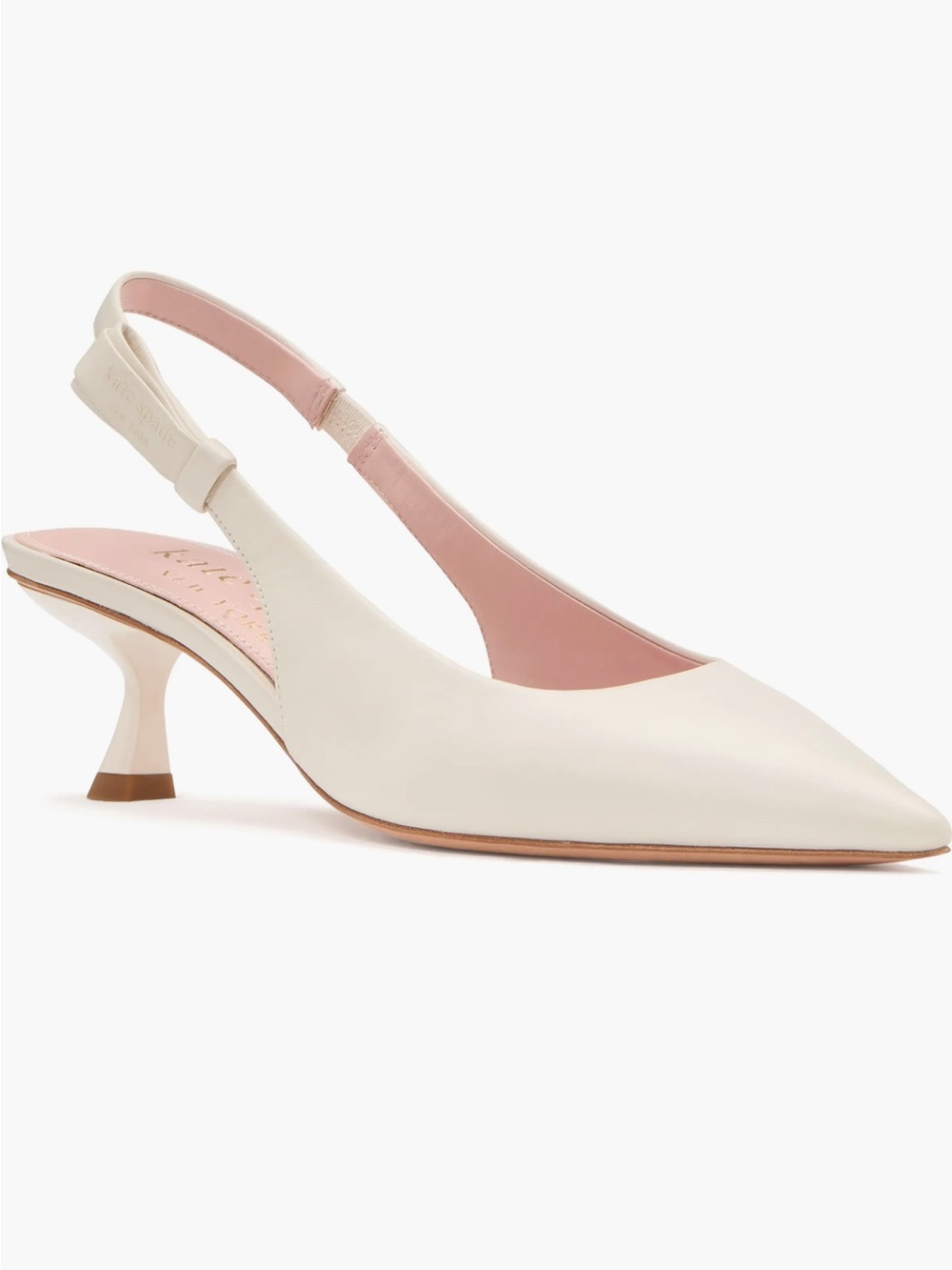 Kate Spade riley slingback pointed toe kitten heel pump